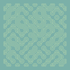 Color truchet tiling connections illustration