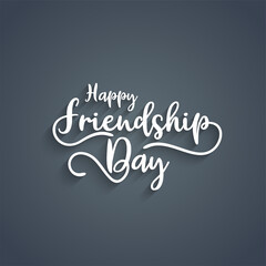 Naklejka na ściany i meble Modern beautiful Happy Friendship day text design background