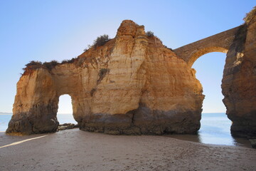 algarve, ancient, arch, architecture, atlantic, beach, bridge, cliff, coast, coastline, destination, europe, geological, geology, golden, historic, historical, history, holiday, lagos portugal, landma