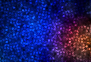 Dark Blue, Red vector layout with lines, rectangles.