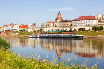 Gorzów Wielkopolski town city at river Warta in Poland