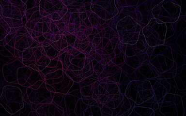 Dark Pink vector backdrop with memphis shapes.