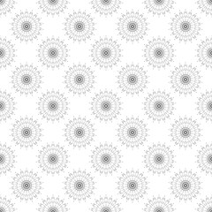 Fototapeta na wymiar Seamless elegant vector texture. Round ornament pattern. 
