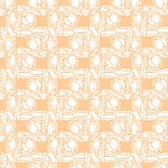 Seamless abstract doodle pattern. Decorative graphic background. 
