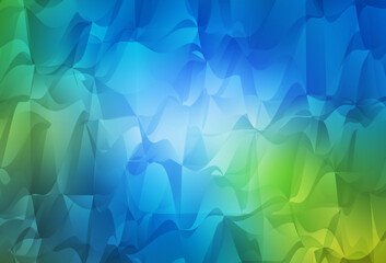 Fototapeta premium Light Blue, Green vector triangle mosaic background.
