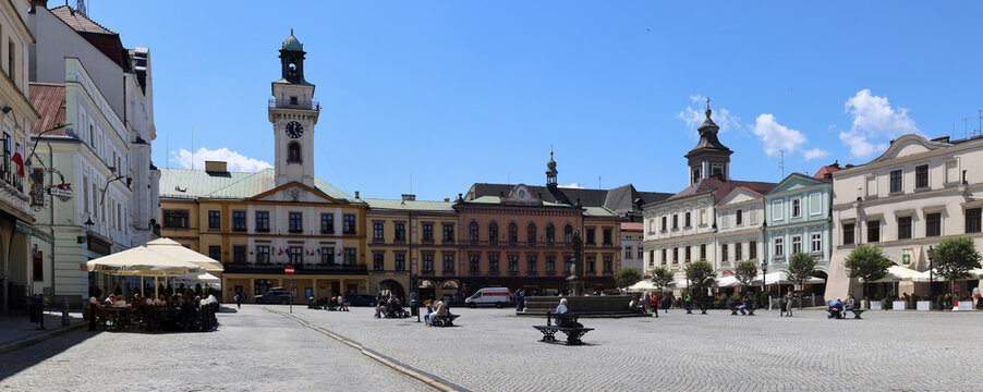 Old Town Square in Cieszyn Poland