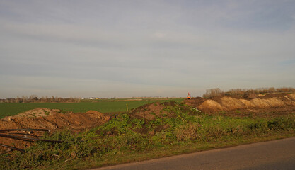 Preparatory work of archaeologists before the construction of the freeway A143