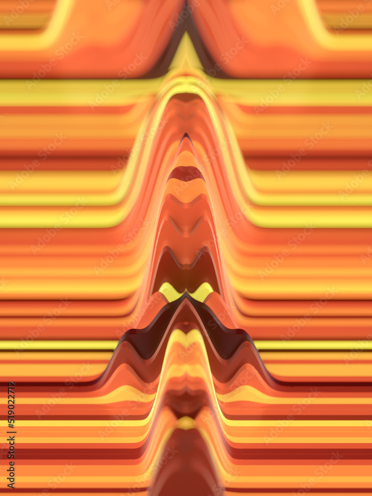 Poster Abstract pattern. Multicolor 3d rendering digital illustration. Creative concept. Bright background. Art banner design