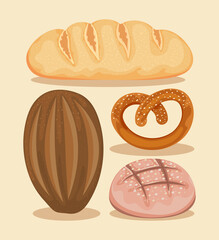 icons baked bread