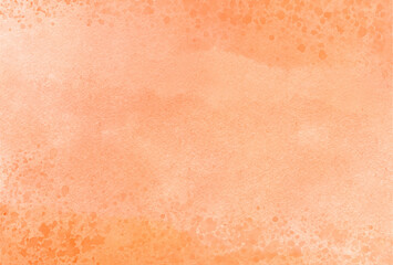 和風の水彩にじみ背景　オレンジ