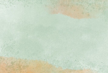 和風の水彩にじみ背景　緑