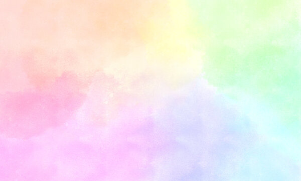ふんわり水彩のレインボー１ © Kiyosi