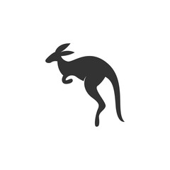 Kangaroo icon logo design illustration template