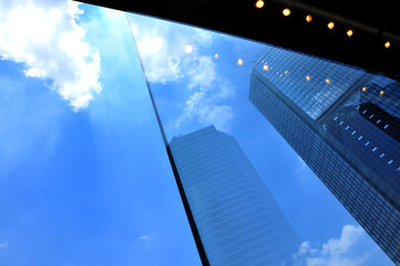 Fototapeta na wymiar office building in the sky