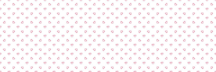 Hand drawn holiday background with hearts. Seamless pattern. Valentine's day - obrazy, fototapety, plakaty