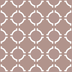 Geometric elegant seamless pattern with circles. Abstract decorative background. Vector illustration for fashion design,wrapping,fabric,tile,texture. Modern elegant wallpaper.