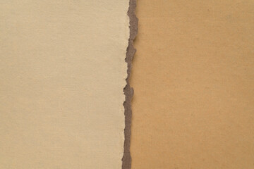 divided paper background in earth tones with a copy space