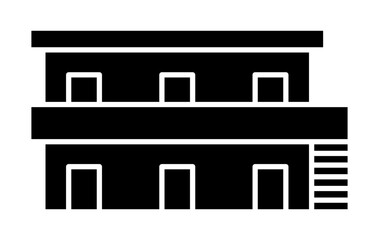 アパートのシルエットアイコン