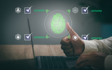 biometric fingerprint biometric technology unlock programmer to access privacy information,...