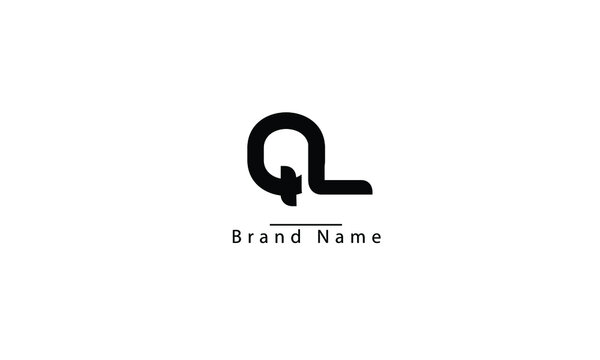 QL LQ Q L abstract vector logo monogram template