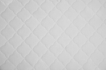 New white mattress as background, top view