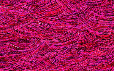 Dark Purple, Pink vector backdrop with bent lines.