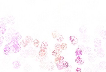 Light Pink, Yellow vector elegant wallpaper with leaves.