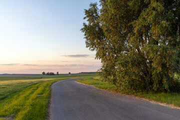 paved road for car traffic