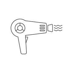 Hair dryer icon design isolated on white background