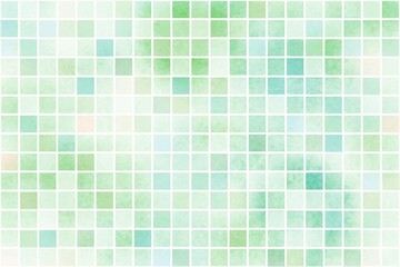 グリーン 緑 背景 タイル 水彩 可愛い 夏 春