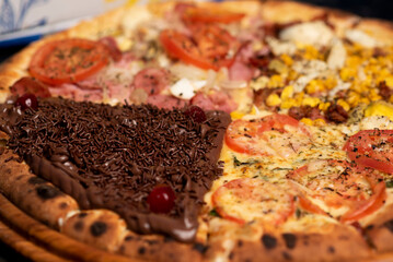 Pizza de chocolate 