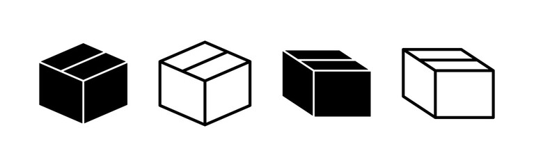 Box icon vector. box sign and symbol, parcel, package