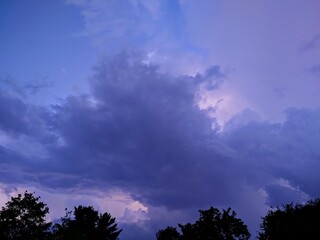 Summer Evening Dark Cloudscape