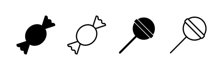 Candy icon vector. candy sign and symbol.