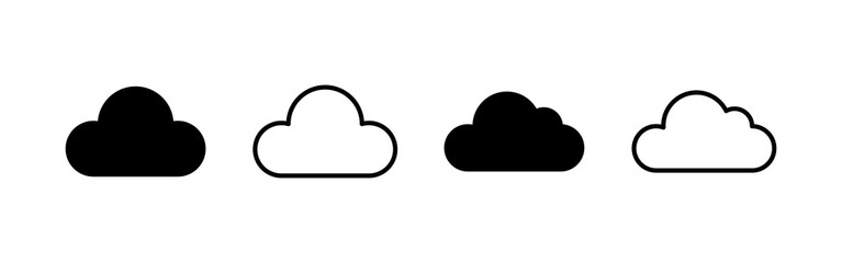 Cloud icon vector. cloud sign and symbol
