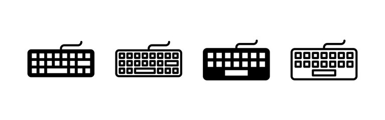 Keyboard icon vector. keyboard sign and symbol