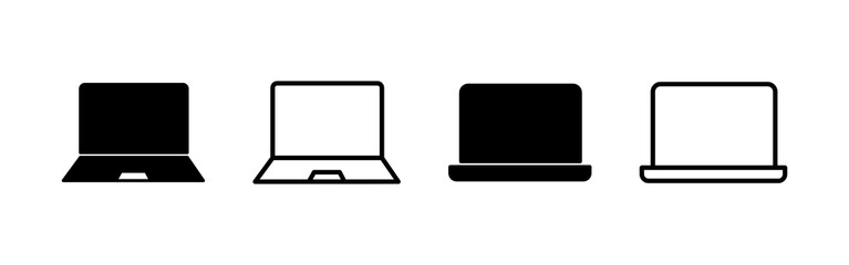 Laptop icon vector. computer sign and symbol