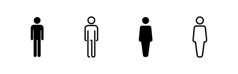 Man icon vector. male sign and symbol. human symbol