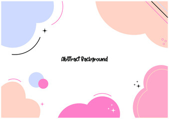 abstract colorful pastel shapes background
