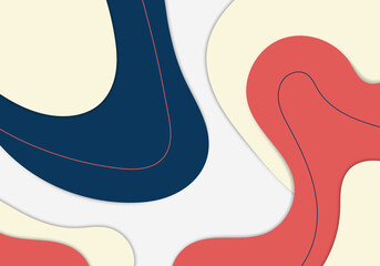 Abstract colorful template design doodle artwork decorative. Overlapping with colors style background.