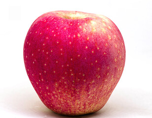 Fresh of red apple on the white background