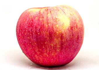 Fresh of red apple on the white background