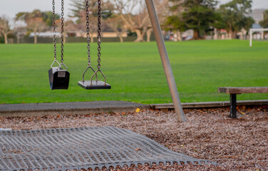 Swings in a playground