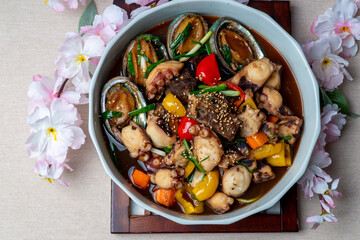 Braised Short Ribs (Galbi-jjim) - korean food
