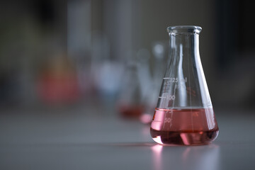 Background of Biochemistry study in the laboratory.