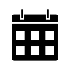 calendar icon or logo isolated sign symbol vector illustration - high quality black style vector icons
