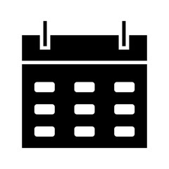 calendar icon or logo isolated sign symbol vector illustration - high quality black style vector icons

