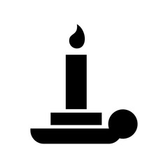 candle icon or logo isolated sign symbol vector illustration - high quality black style vector icons
