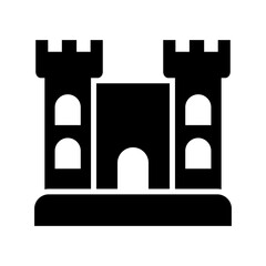 Fototapeta premium castle icon or logo isolated sign symbol vector illustration - high quality black style vector icons 