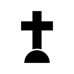 cemetery  icon or logo isolated sign symbol vector illustration - high quality black style vector icons
